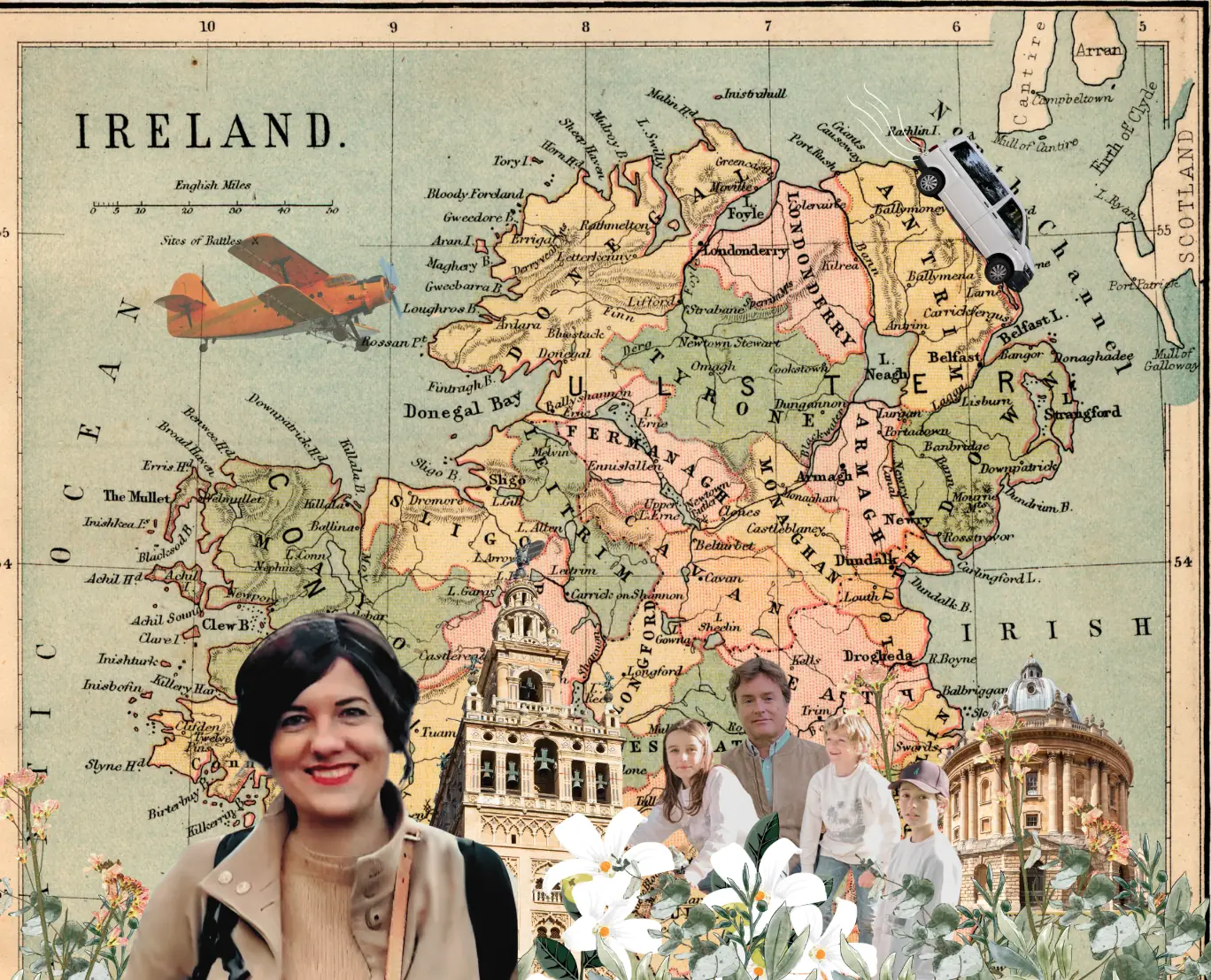 La familia de Esther durante su etapa en Irlanda